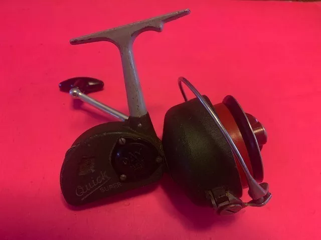 VINTAGE DAM QUICK Super Extra Large Spinning Reel Fishing Reel Very Rare  Model $169.95 - PicClick
