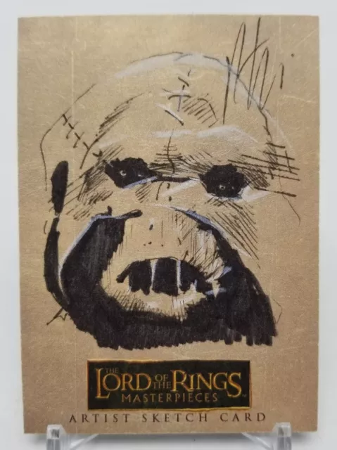 Topps Lord of the Rings Masterpieces CAVE TROLL Robert Teranishi Sketch 1/1 Card