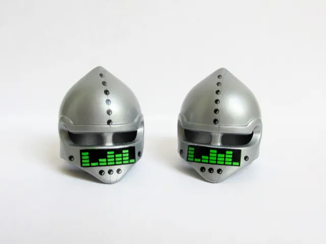 Playmobil 4528 Helm für Roboter silber mit Aufdruck Visier Augenschlitzen Space