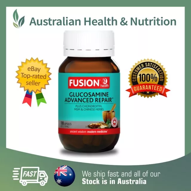 Fusion Health Glucosamine Advanced Repair // Choose Size+ Free Same Day Shipping