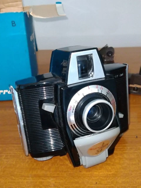 Macchina Fotografica  Ferrania Euralux 34 B Con Accessori E Scatola Originale 3
