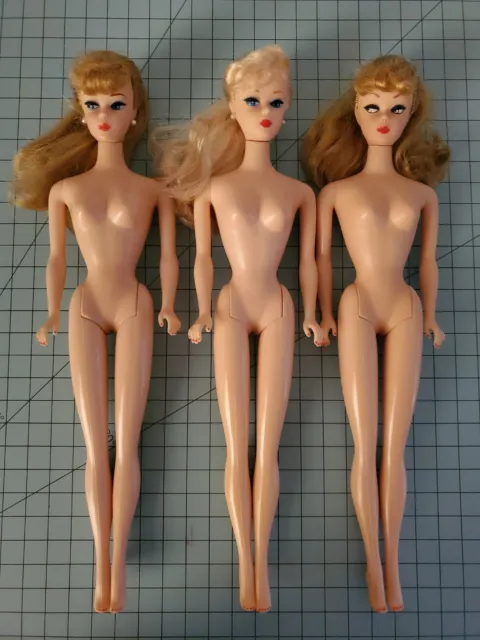 Lot of 3 Vintage Reproduction BARBIE Dolls for OOAK