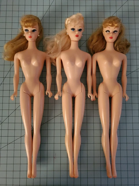 Lot of 3 Vintage Reproduction BARBIE Dolls for OOAK Lot of 3 Vintage Reproduction BARBIE Dolls for OOAK