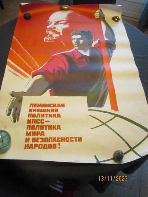 T-Shirt Affiche De Propagande Lénine URSS - Vintage Soviétique Pour Amateurs D'Histoire