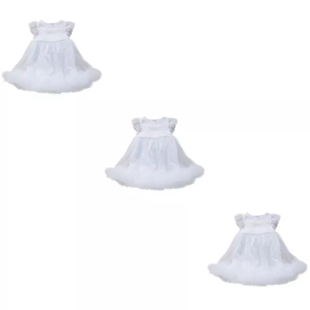 3 Pack Baby-Mädchen-Kleider Ohne Ärmel Cotton Dress Baumwollkleid Nähen 3