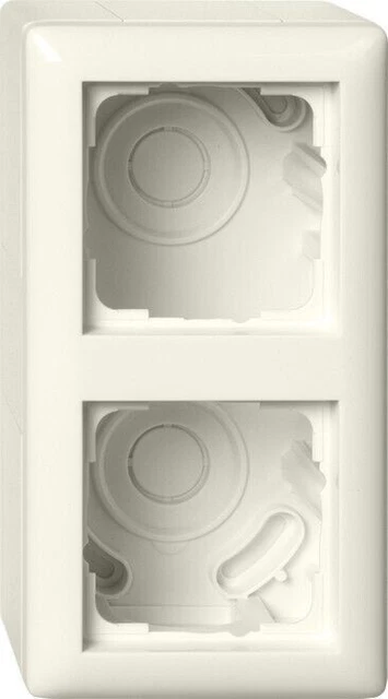 Custodia Gira AP 2f + cornice 106201 IP20 cornice di copertura bianco crema...