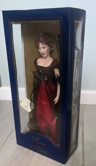 TITANIC ROSE The Official  Vinyl Portrait Doll 16" Franklin Mint NIB Vintage