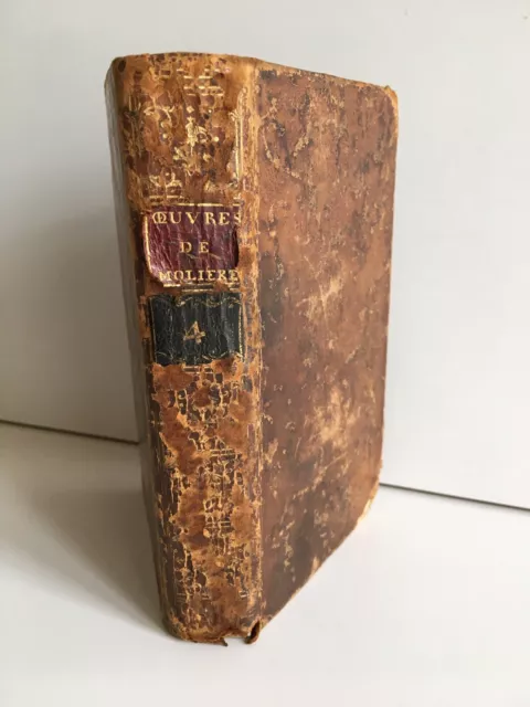 Oeuvres de Molière t.4 l'amour médecin le misanthrope Tartuffe David 1768