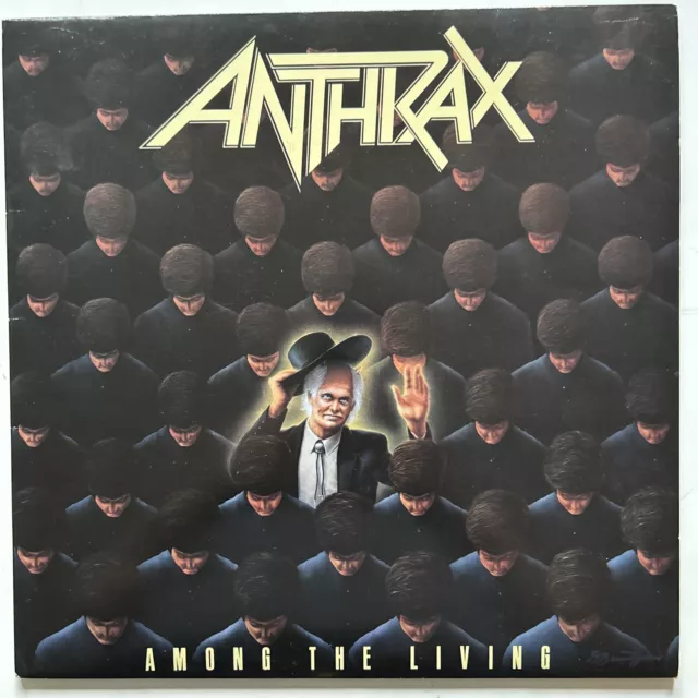 Anthrax AMONG THE LIVING Vinyl LP 1986 1st Press NM/EX