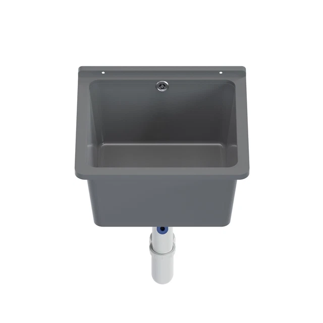 Waschbecken Waschtrog Grau Inkl. Ablauf (Neu Und Originalverpackt) In - Foto 6