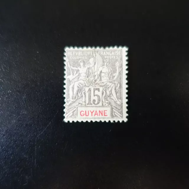 France Colonie Guyane Française N°45 Neuf * Mh