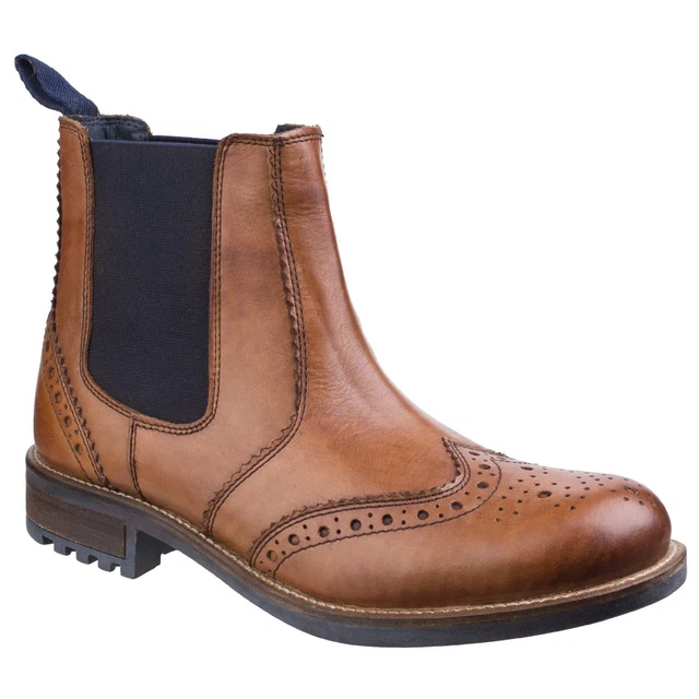 COTSWOLD MENS CHELSEA Boots Cirencester Elasticated tan UK Size £64.00