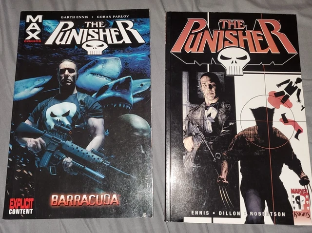 Punisher TPB (Ennis, Robertson, Dillon) MAX TPB Wolverine Barracuda LOT
