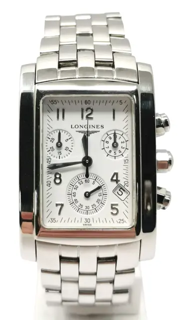 Orologio Longines tank dolce vita men chronograph L5.656.4 stainless steel watch