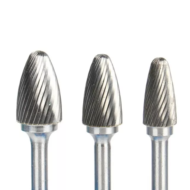 6-16mm Head Tungsten Steel Carbide Rotary Burr Bur Die Grinder Drill Bit Set