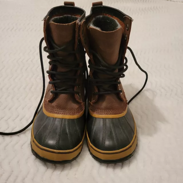 Sorel Winter Boots 1964 Premium T Men's 7 WP Leather & Rubber Insulated Lace Up 2