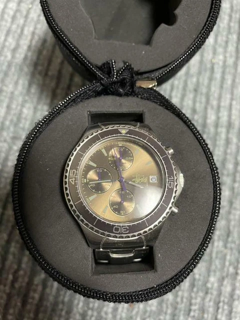 STUSSY TOURMASTER Brown Limited Wrist Watch Tested VERY GOOD CONDITION STUSSY TOURMASTER Brown Limited Wrist Watch Tested VERY GOOD CONDITION