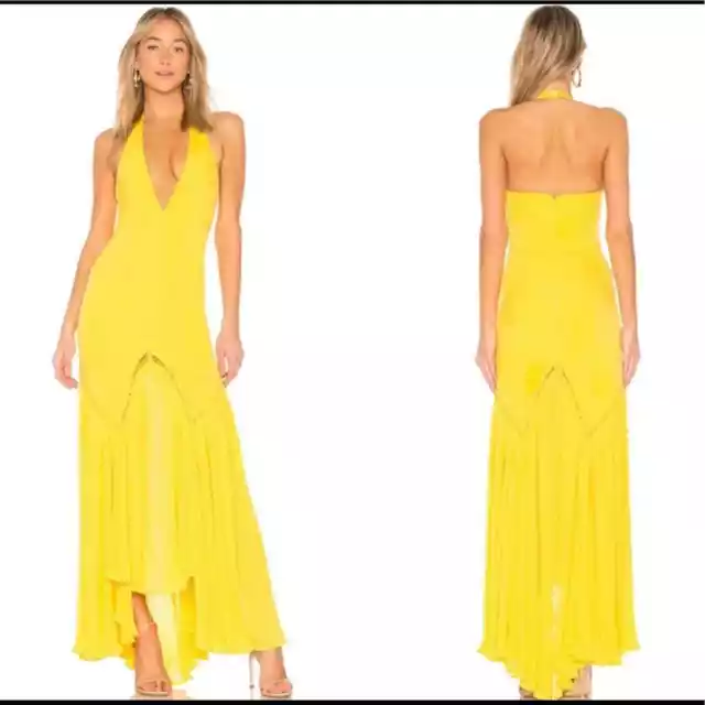 NWT Privacy Please Yellow Aurora Gown Size Large