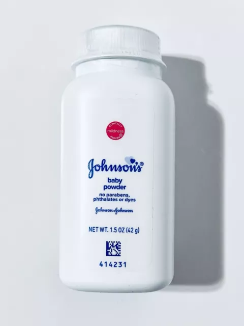 Johnson's Baby Powder Original Paraben Free Talc 1.5 Oz Small Travel Size Sealed