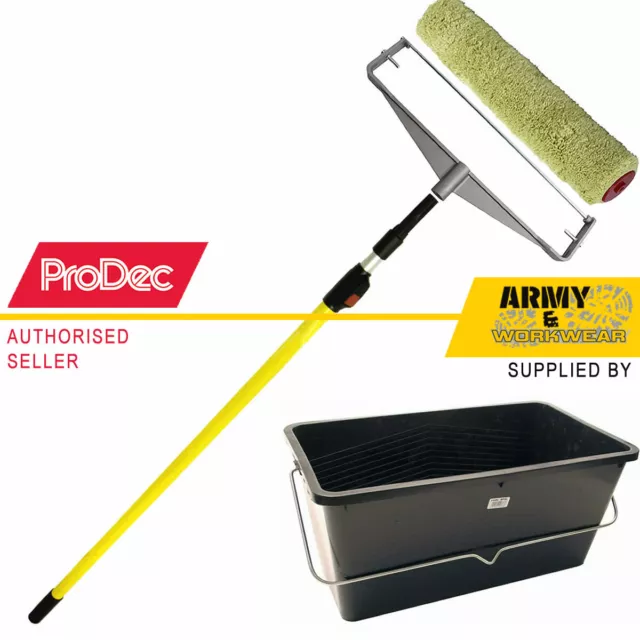 ProDec Defiant 38.1cm Rouleau Peinture Manches + Métal Double Bras Cadre + Pôle