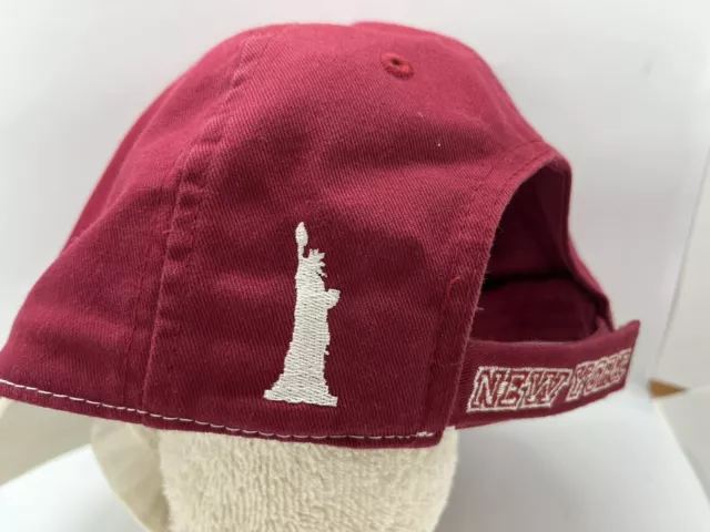 STATUE OF LIBERTY NY New York EST 1886 Cap Hat Adult Adjustable Red ...