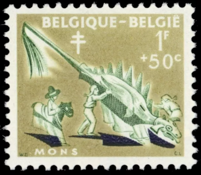 BELGIUM B654 - Anti-tuberculosis Fund "Dragon, Mons" (pb83320)