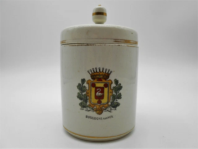 Pot De Mesure En Céramique Faïence Ancien - Marques Gustave Asch Tours, Herbinière, Sirot - État D'occasion Avec Usures