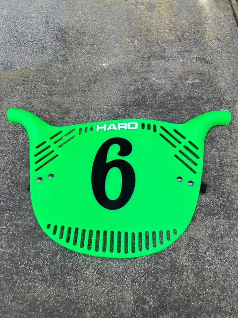 OLD SCHOOL BMX Haro Flo Panel Number Plate - Vintage