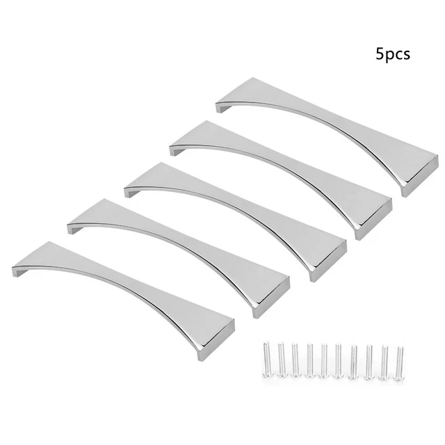 *5Pcs Household Modern Drawer Cabinet Wardrobe Door Pull Handle Furniture