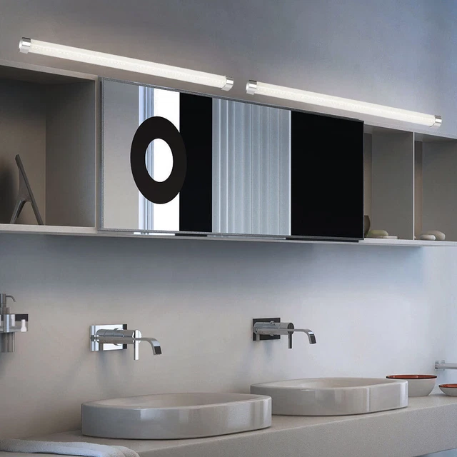 Applique Murale LED TYhogar - Noir Mat - Pour Salle De Bain Et Miroir - 40 Cm