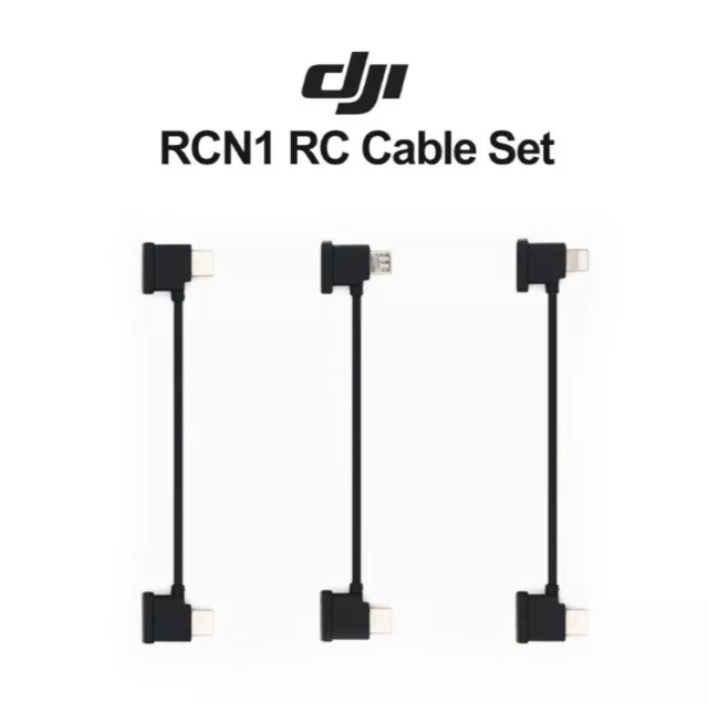 Cable DJI GENUINO para Mini 3/2 Pro Air 2/S Mavic 3 Control Remoto Lightning USBC