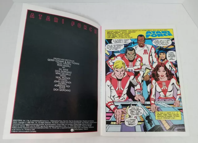 1982 DC Comics Issue #3 Atari Force "Mini-Comic" By Gerry Conway & Roy Thomas 2