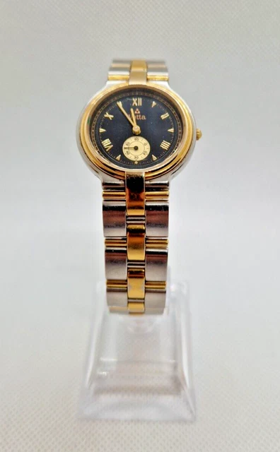 OROLOGIO VINTAGE WYLER VETTA SINTESI ETA Acciaio Oro