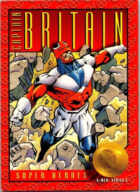 Super Heroes 7 Captain Britain X-Men Series 2 1993 Skybox Trading Card Game TCG