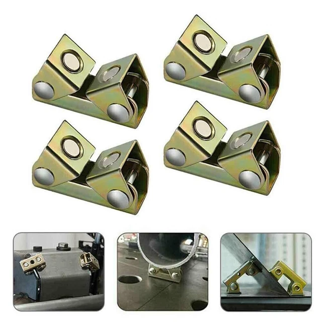 4Pcs, Tipo V Magnetico Morsetti Saldatura Supporto Reggicalze Staffaggio,