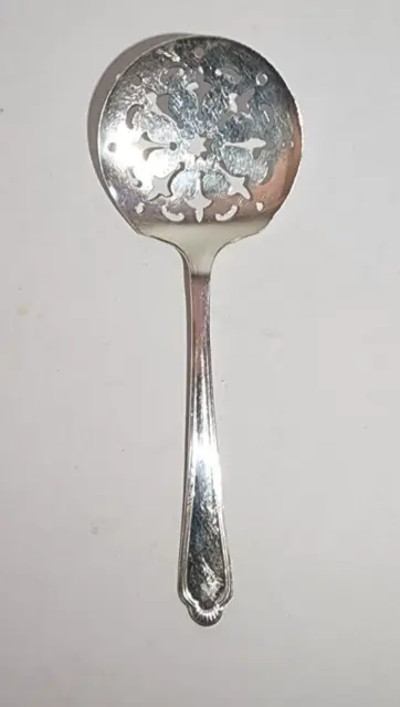 Vtg Wm Rogers Mfg Co Tomato Server Slotted Spoon Original Rogers Silver Plate