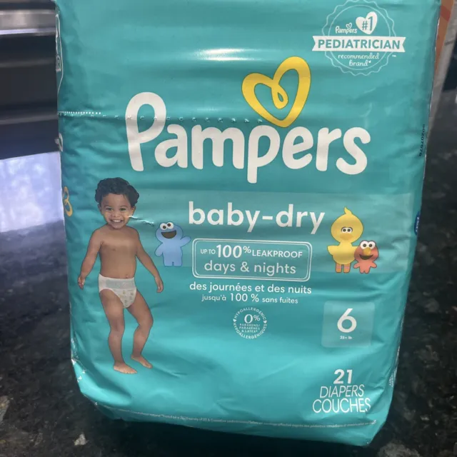 Pampers Pañales Desechables Baby Dry, Talla 1, 174 Piezas