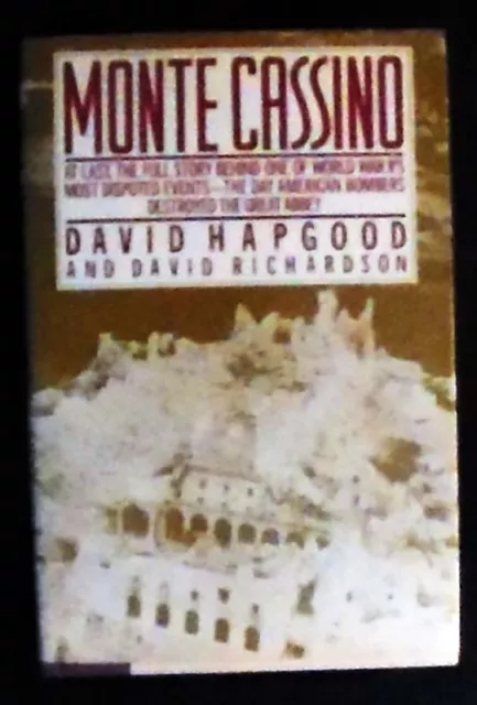 Monte Cassino Hapgood/Richardson HB/DJ 1st ed. illustrated FINE