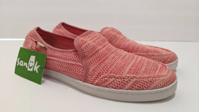New  Sanuk PAIR O DICE YEW-KNIT Women's Size 8 Casual Slip On Sneakers 1100639
