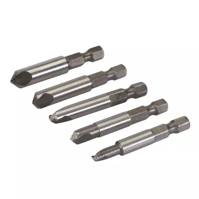 Silverline Extracteurs de vis endommagées, 5 pcs 50 mm