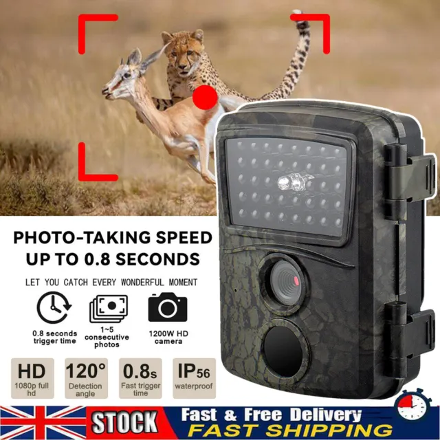 Mini Wildlife Camera 1080P 20MP Trail Hunting Trap IR Night Vision Outdoor Cam