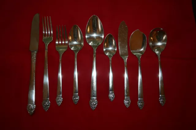 Oneida KING CEDRIC Silverplate CHOICE Flatware Plate 1933 Community VGC