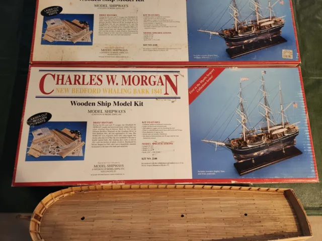 Model Shipways Charles W Morgan lot of 2 kits. See description before bidding.