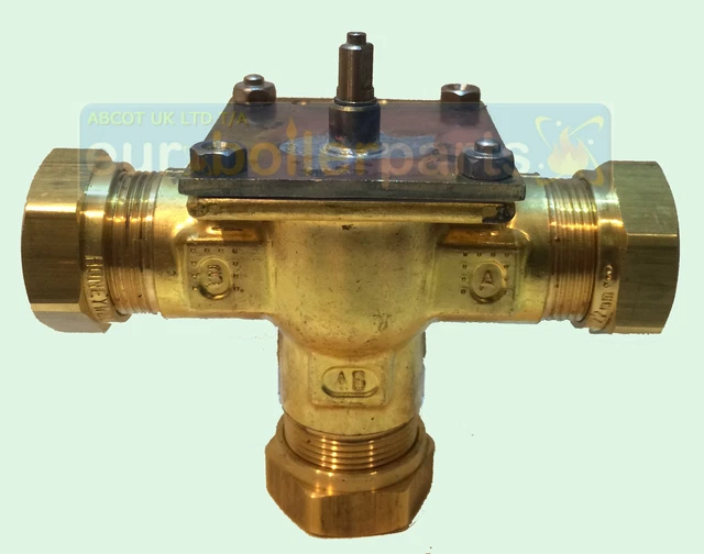 REPLACEMENT HONEYWELL V4073 22mm 3 PORT MID POSITION DIVERTER VALVE