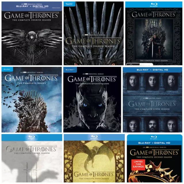 GAME OF THRONES Complete Season 1 - 8 New Sealed Dvd Box Set £56.99 - Game Of Thrones Season 1 8 Box Set