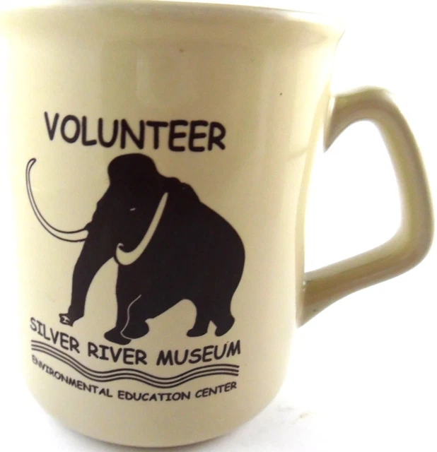 Silver River Museum Coffee Mug Woolly Mammoth on Front Environmental Ed Center