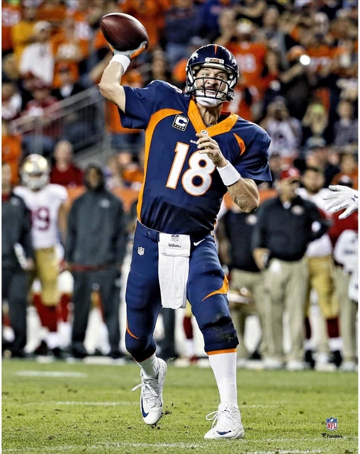 Peyton Manning Denver Broncos Unsigned Throwing 509th Career