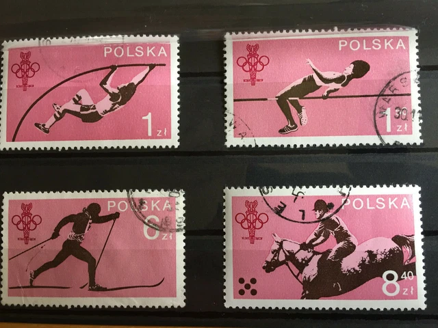 Briefmarken Polen Polska 1979 Mi-Nr. 2612 - 2615 gestempelt Olympisches Komitee