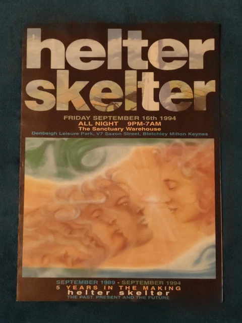 HELTER SKELTER RAVE flyer, A4, 1990's rave flyers £2.50 - PicClick UK