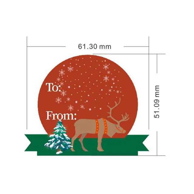 18 Sets Selbstklebende Weihnachten Geschenk Tags Chrismas Party Favor 8